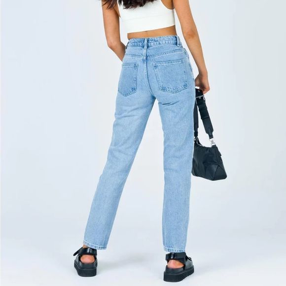 PRINCESS Polly Cofield Mom Jeans‎ Denim Patch Size 2 - Picture 3 of 5